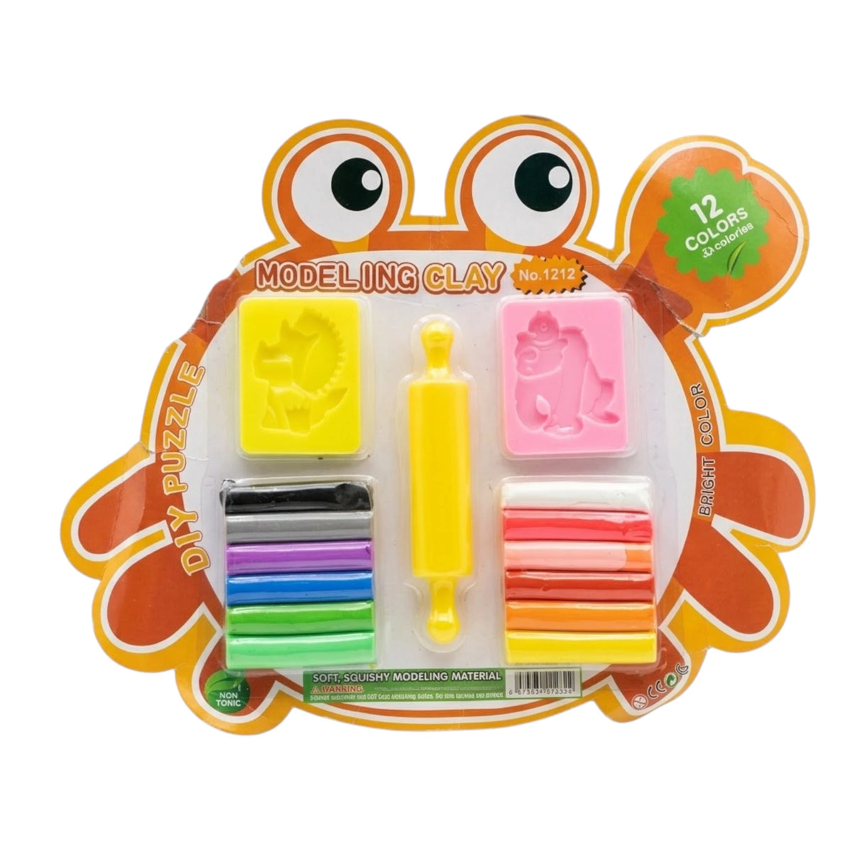 modeling clay with tools 12 color 1232