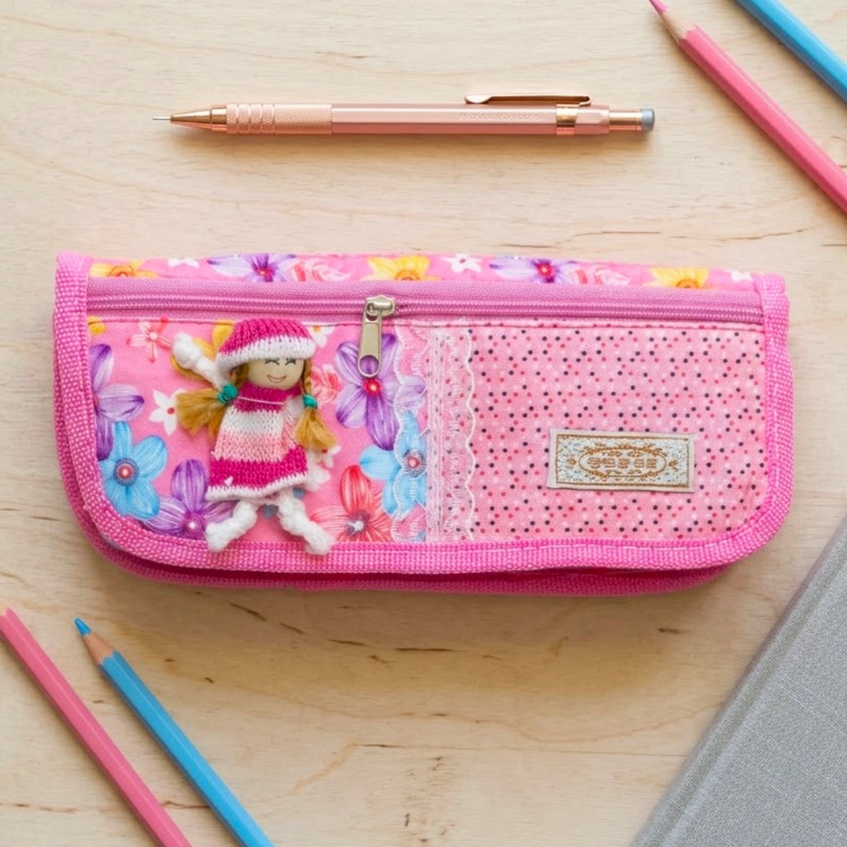 zipper pouch doll 1312