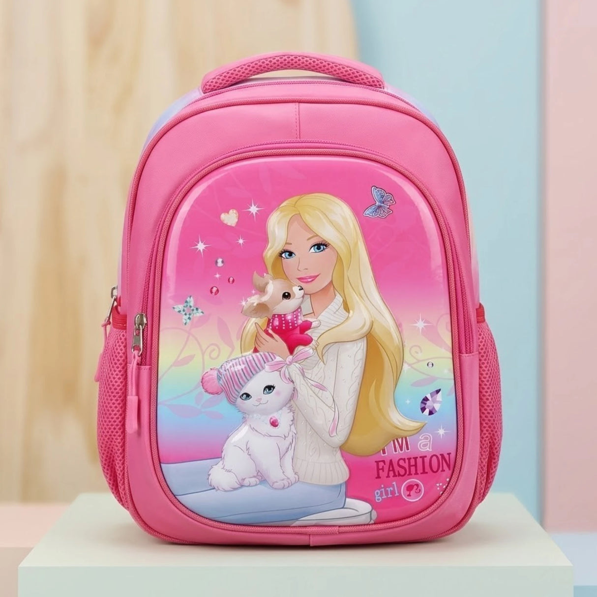 school bag fiber 12" doll