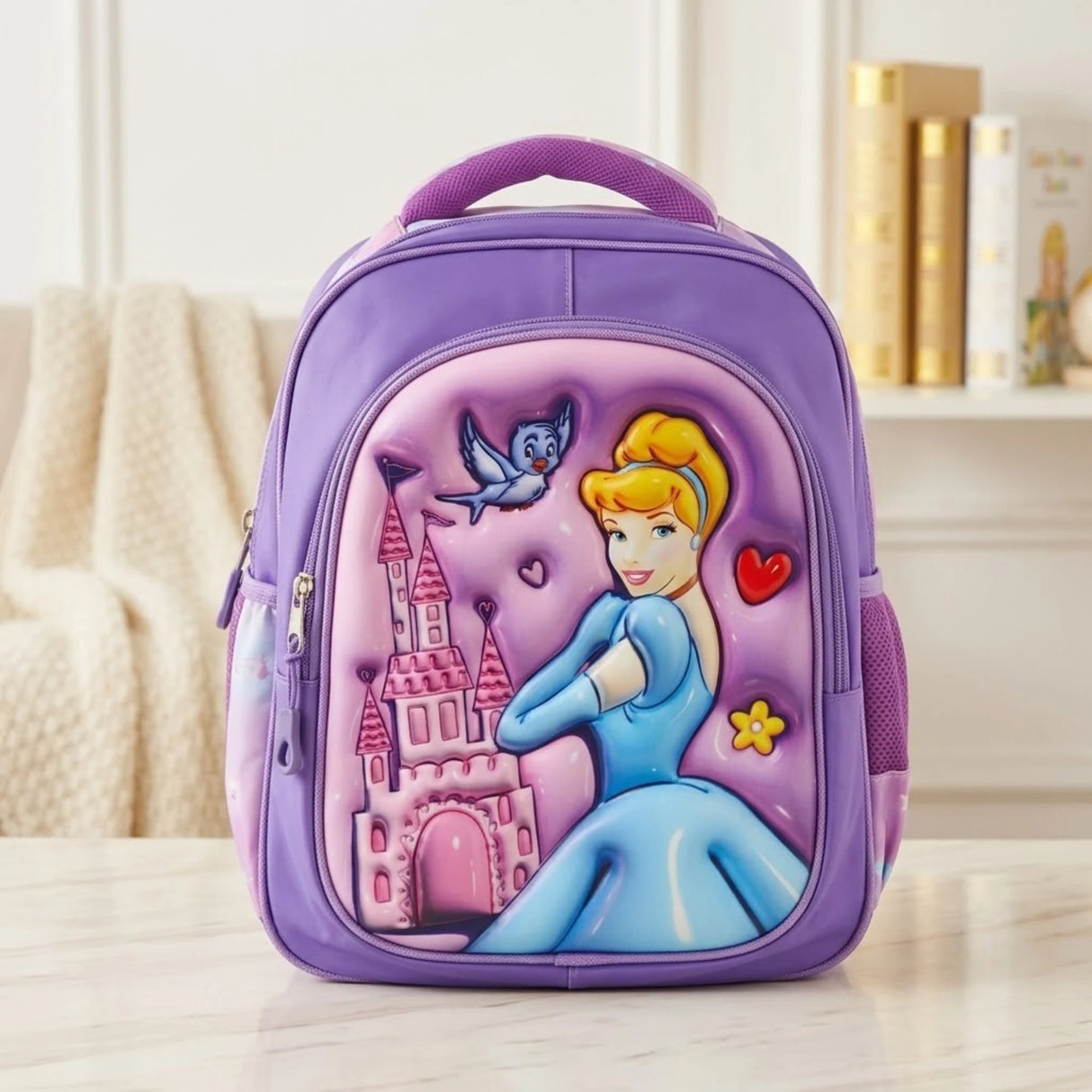 school bag fiber 12'' cinderella