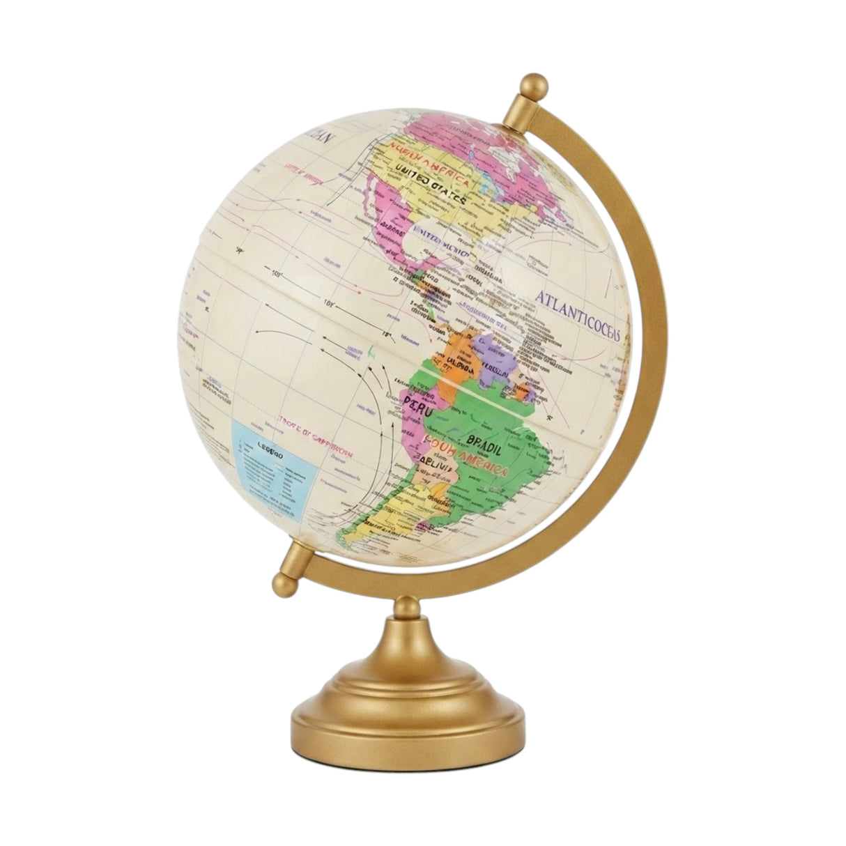 educational globe 20cm pvc plastic