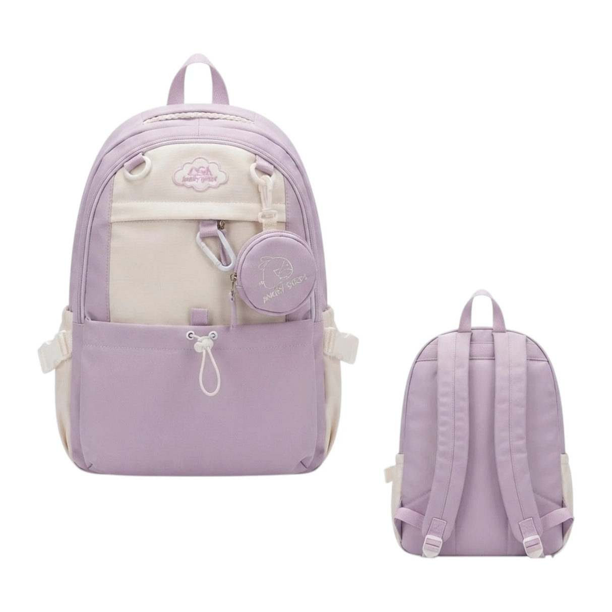 school bag with mini pouch