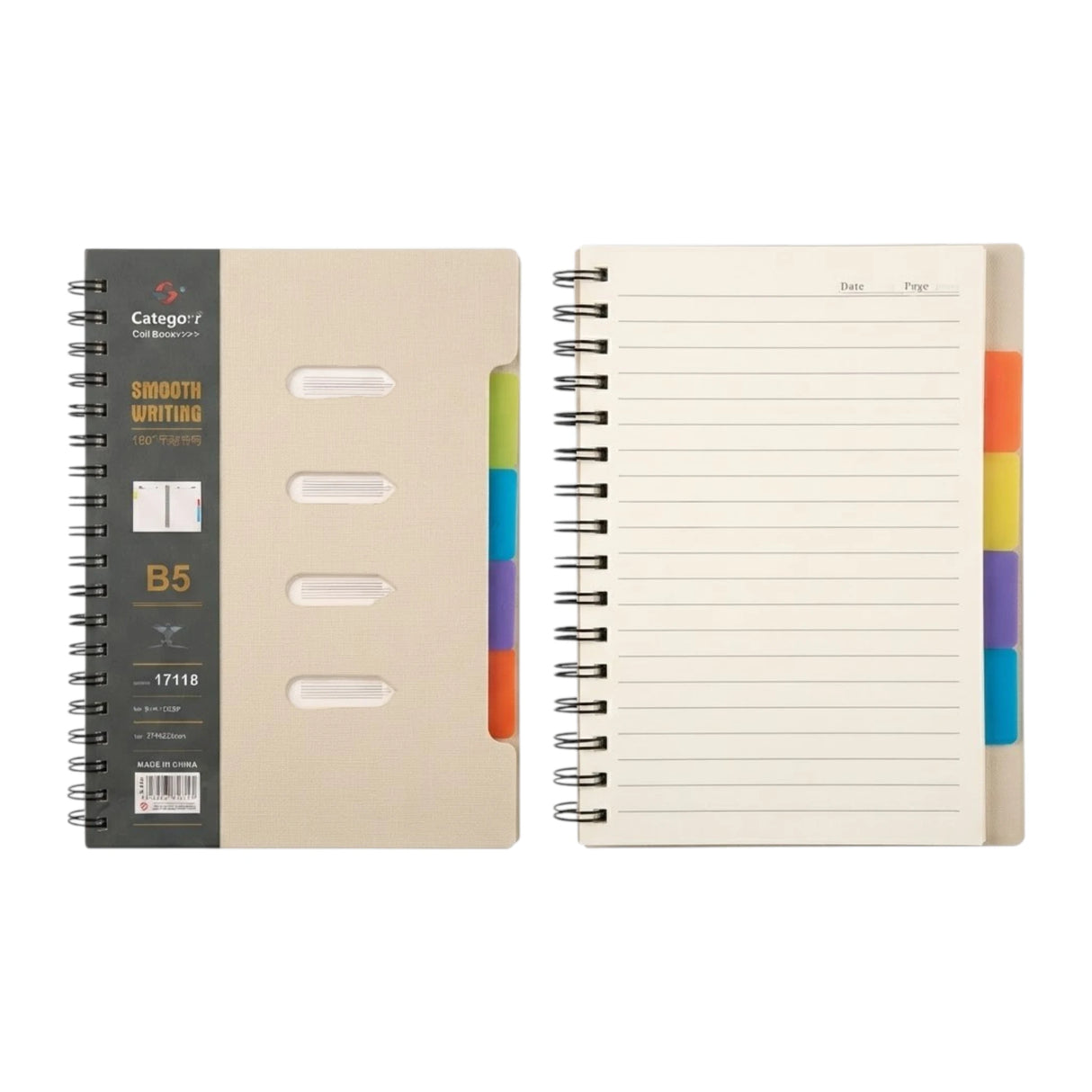 multi subject divider notebook b5 175x252mm 17118 china