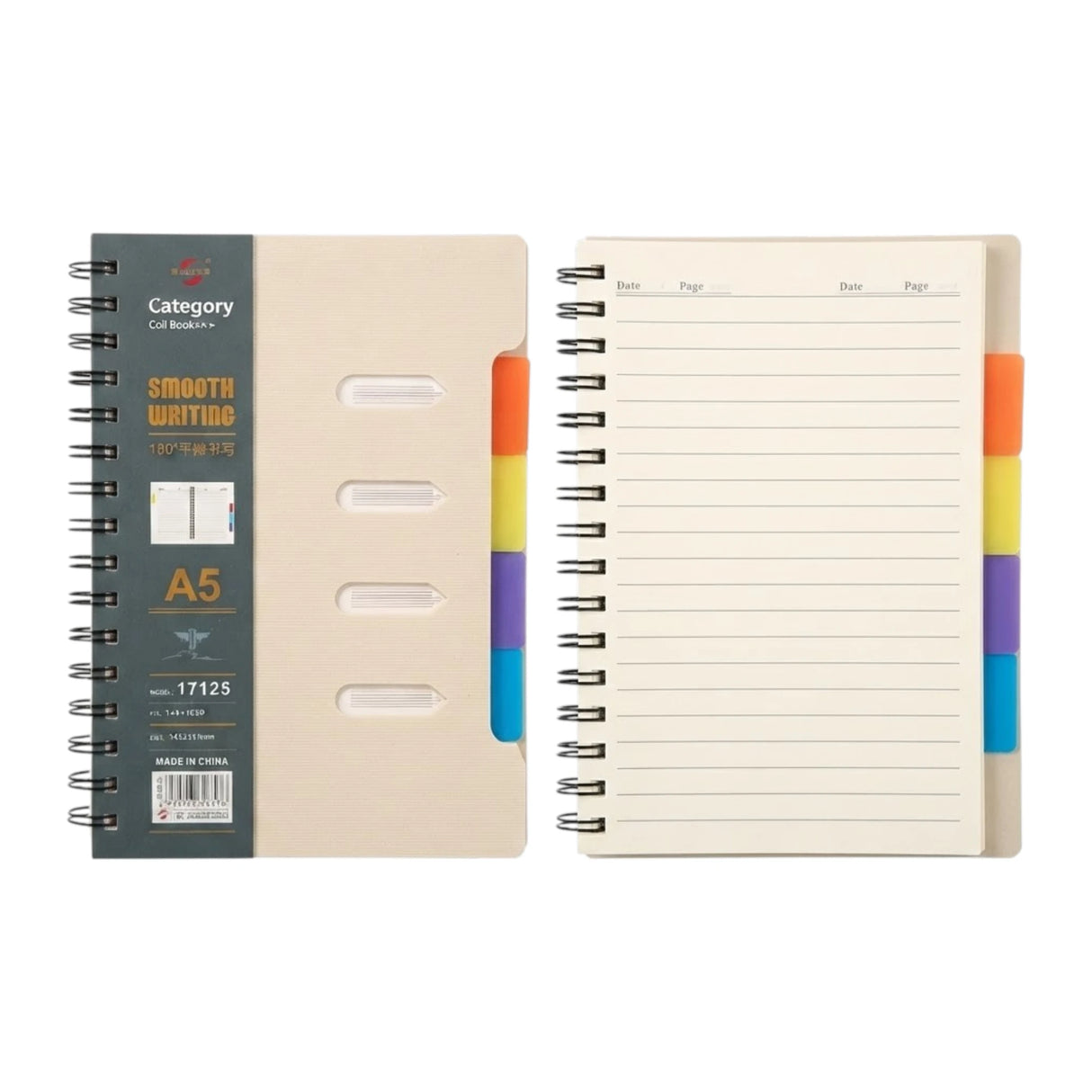 multi subject divider notebook a5 175x252mm 17125 china