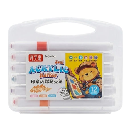acrylic color marker 12pc 6681 china