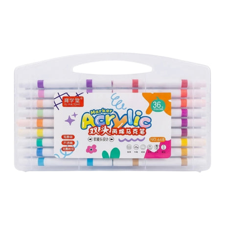 acrylic color marker 36pc dual tip 668 china