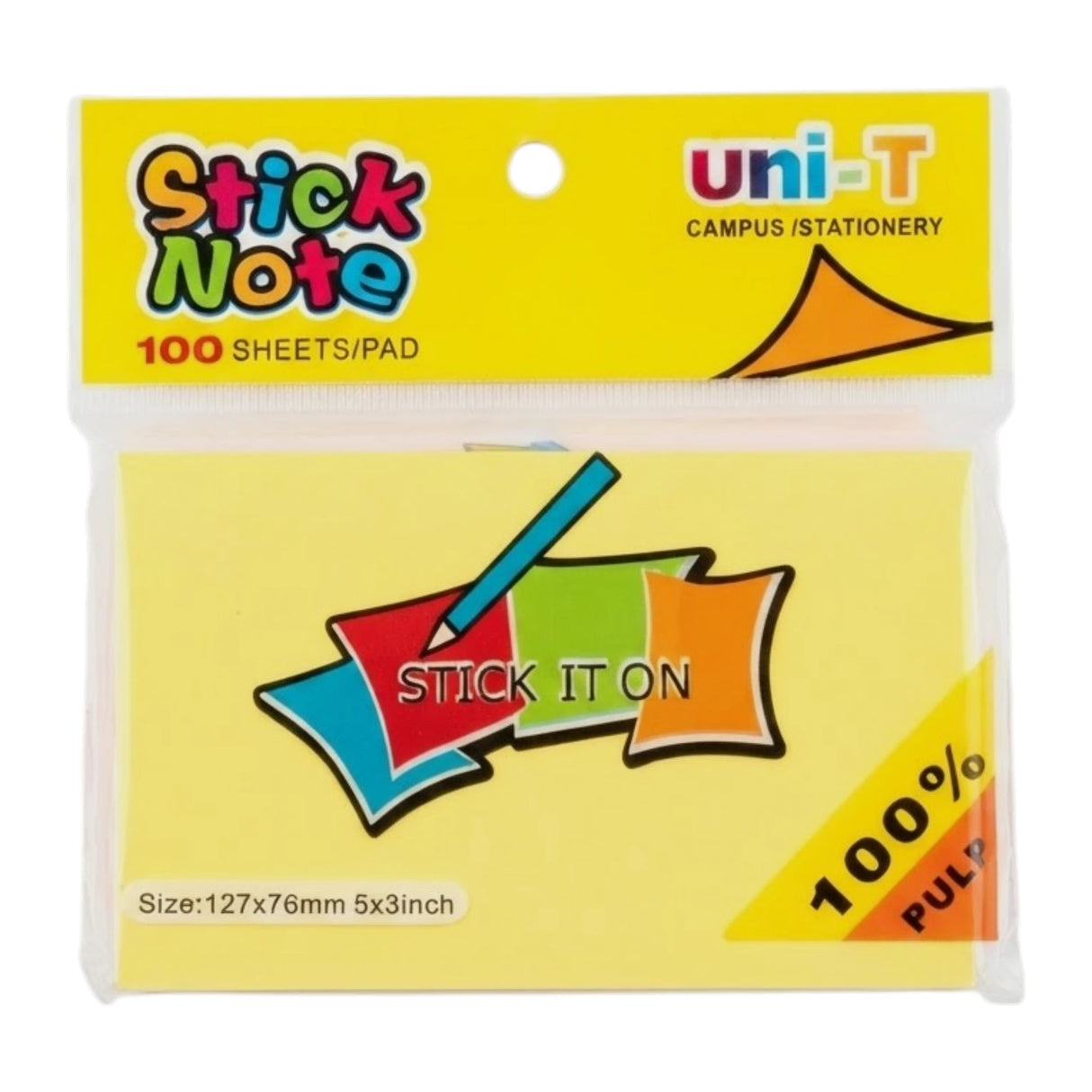 sticky notes mix color 127x76mm 100 sheets c05