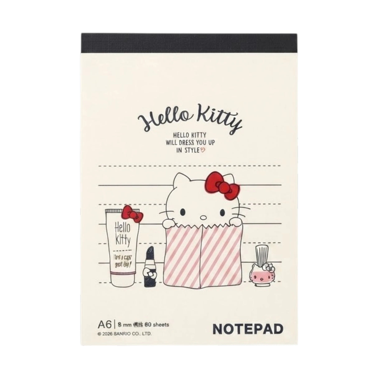 hello kitty note pad a6 60 sheets 880673 china