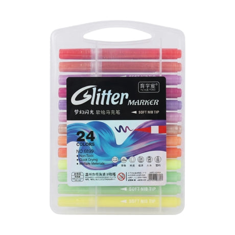 glitter color marker 24pc 6899-24 china