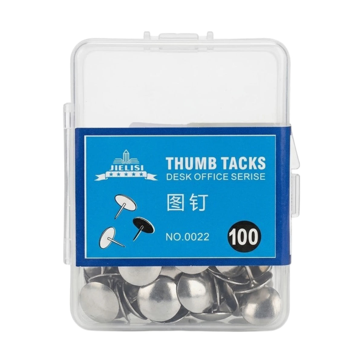 thumb pin silver 100pc