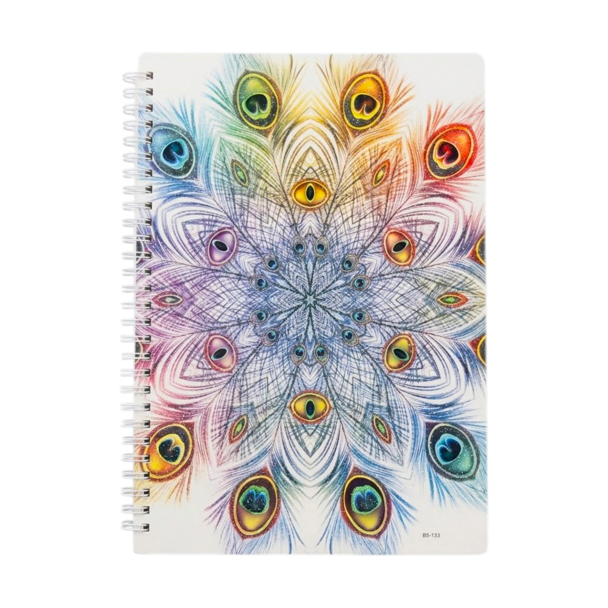peacock feather ring notebook b5