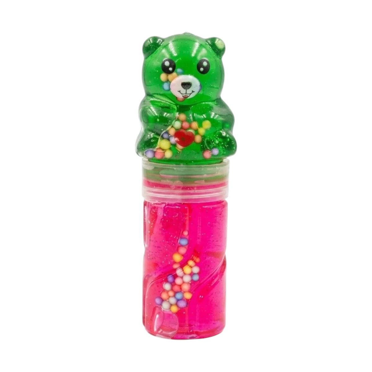 two color crystal slime bottle