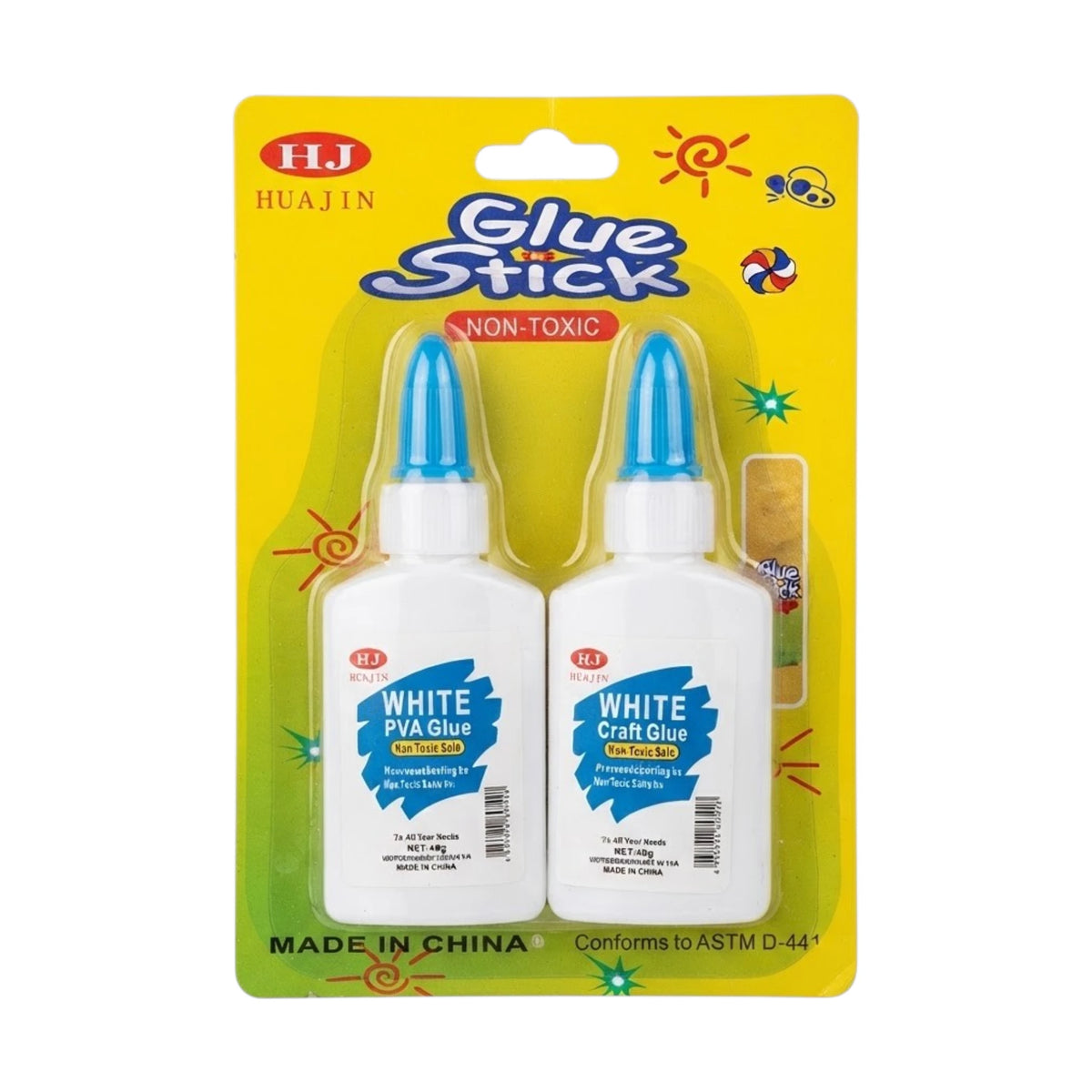 white craft glue 40g 2pc