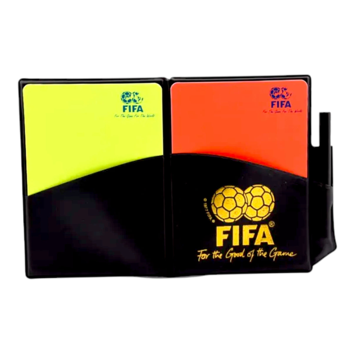 Professional Football Referee Wallet Set Red & Yellow Cards with Pencil for Match Officials