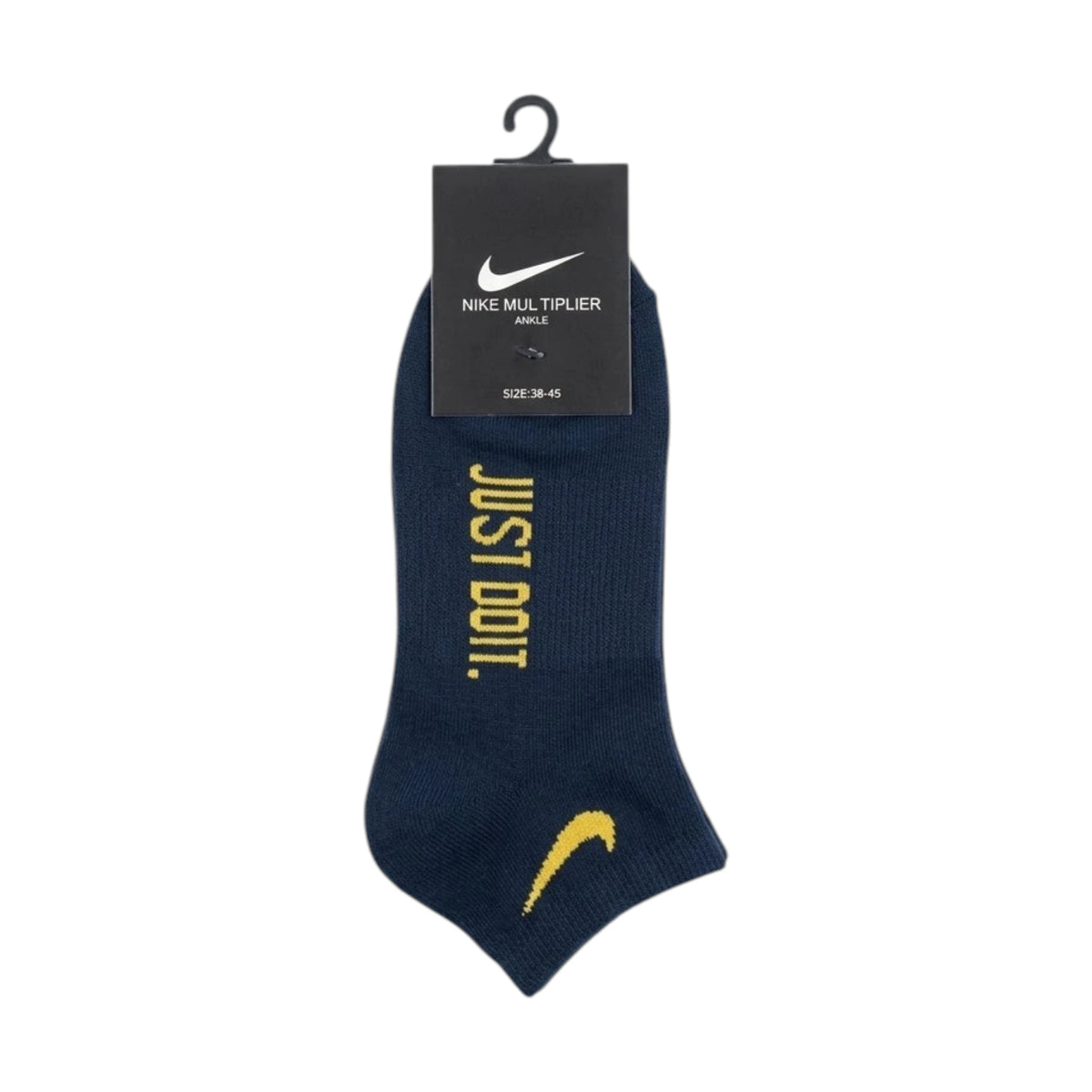 Nike Multiplier Ankle Socks - Navy / Yellow