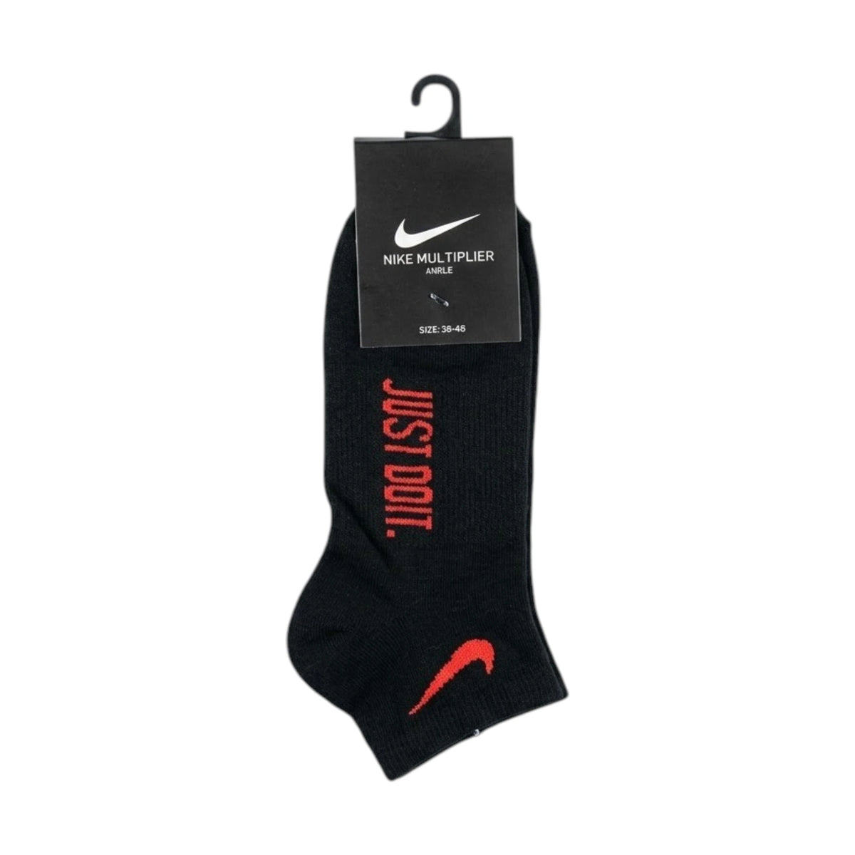 Nike Multiplier Ankle Socks - Black / Red