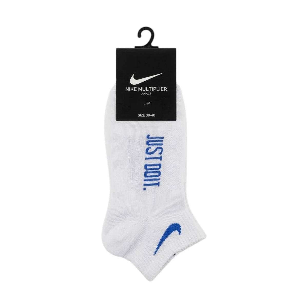 Nike Multiplier Ankle Socks - White / Blue