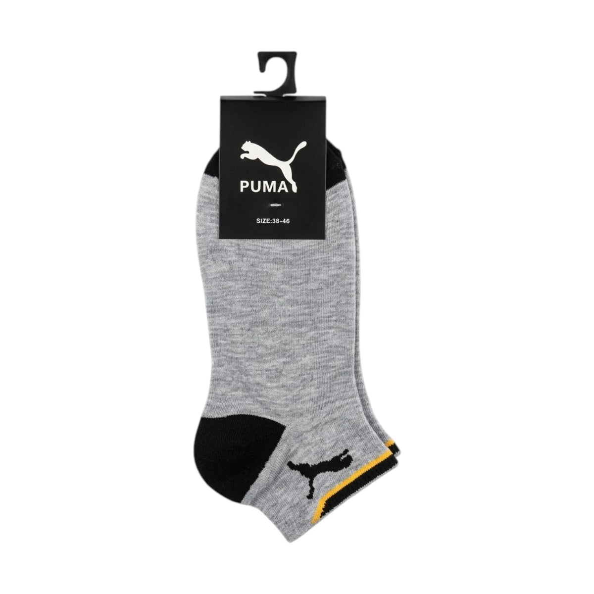Puma Ankle Socks - Light Grey / Black