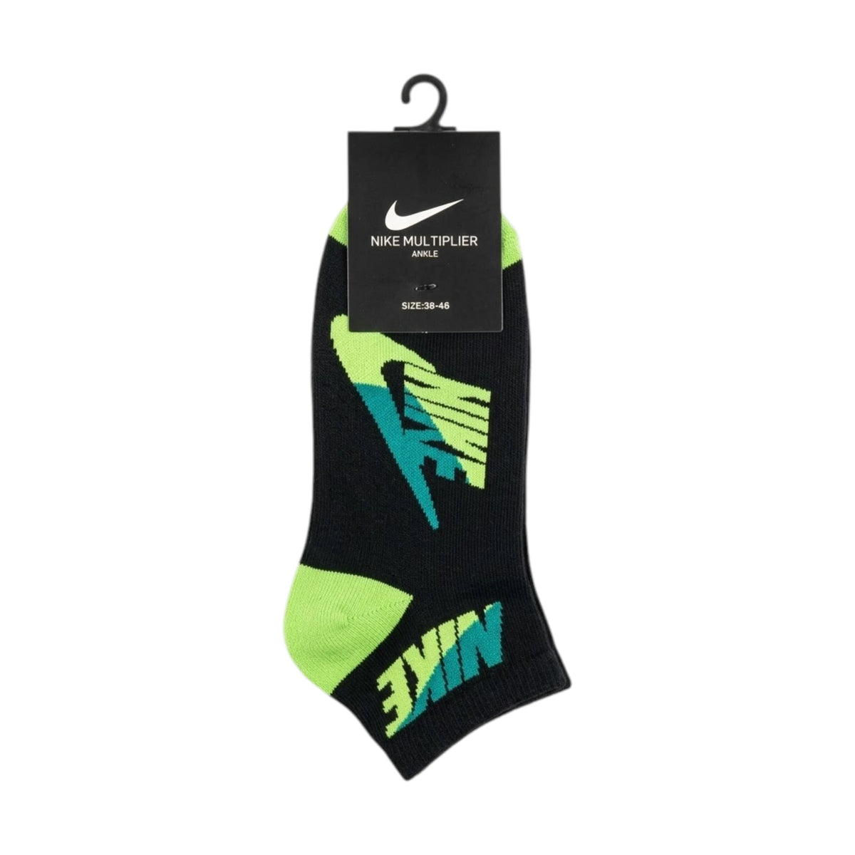 Nike Multiplier Ankle Socks - Neon Graphic