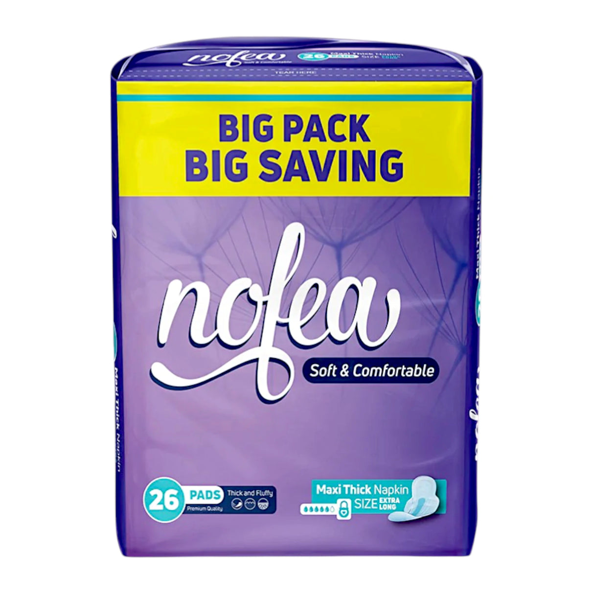 nofea pad maxi thick xl 26pc