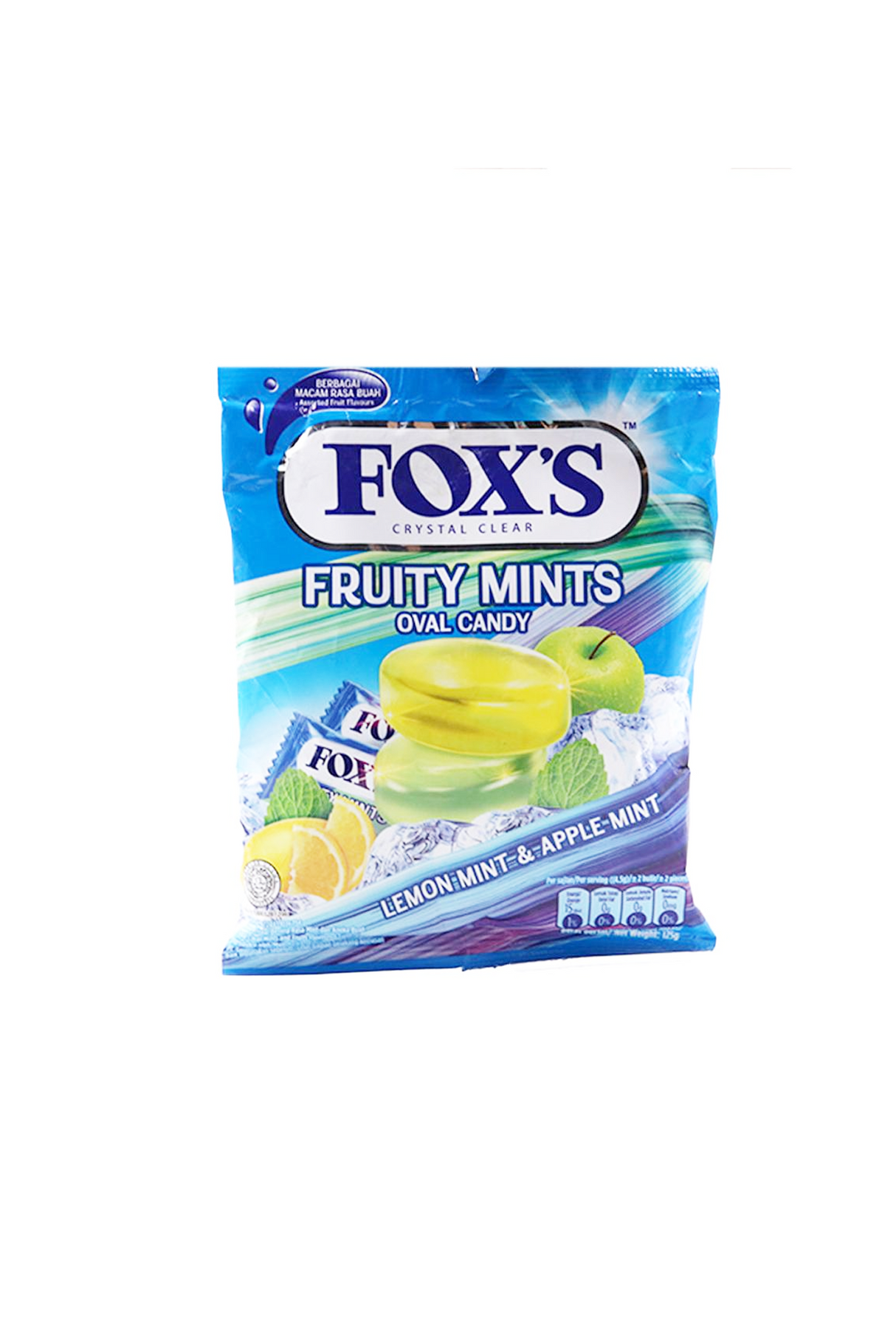 foxs candy fruity mints 125g
