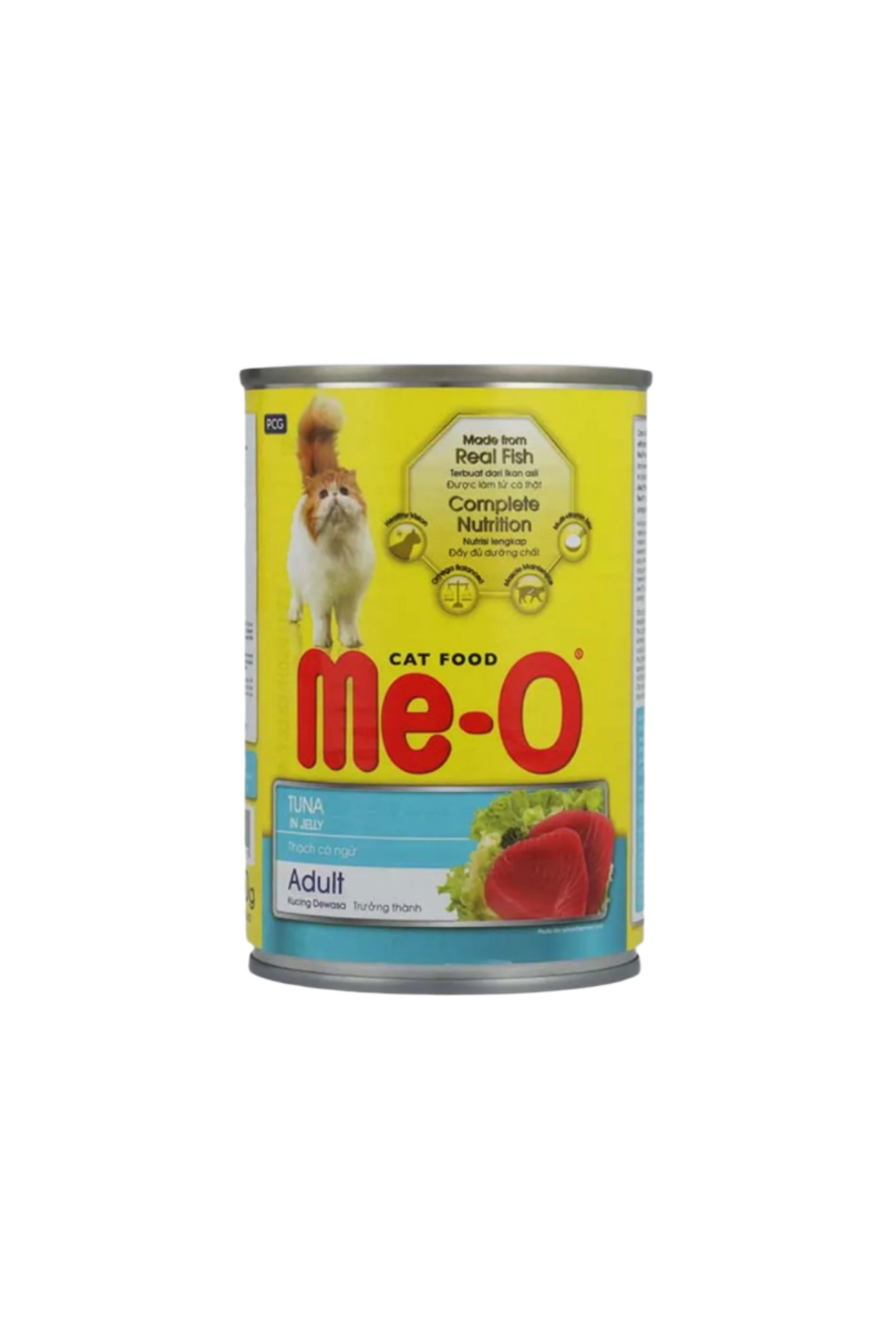 me-o cat food tuna in jelly 400g tin