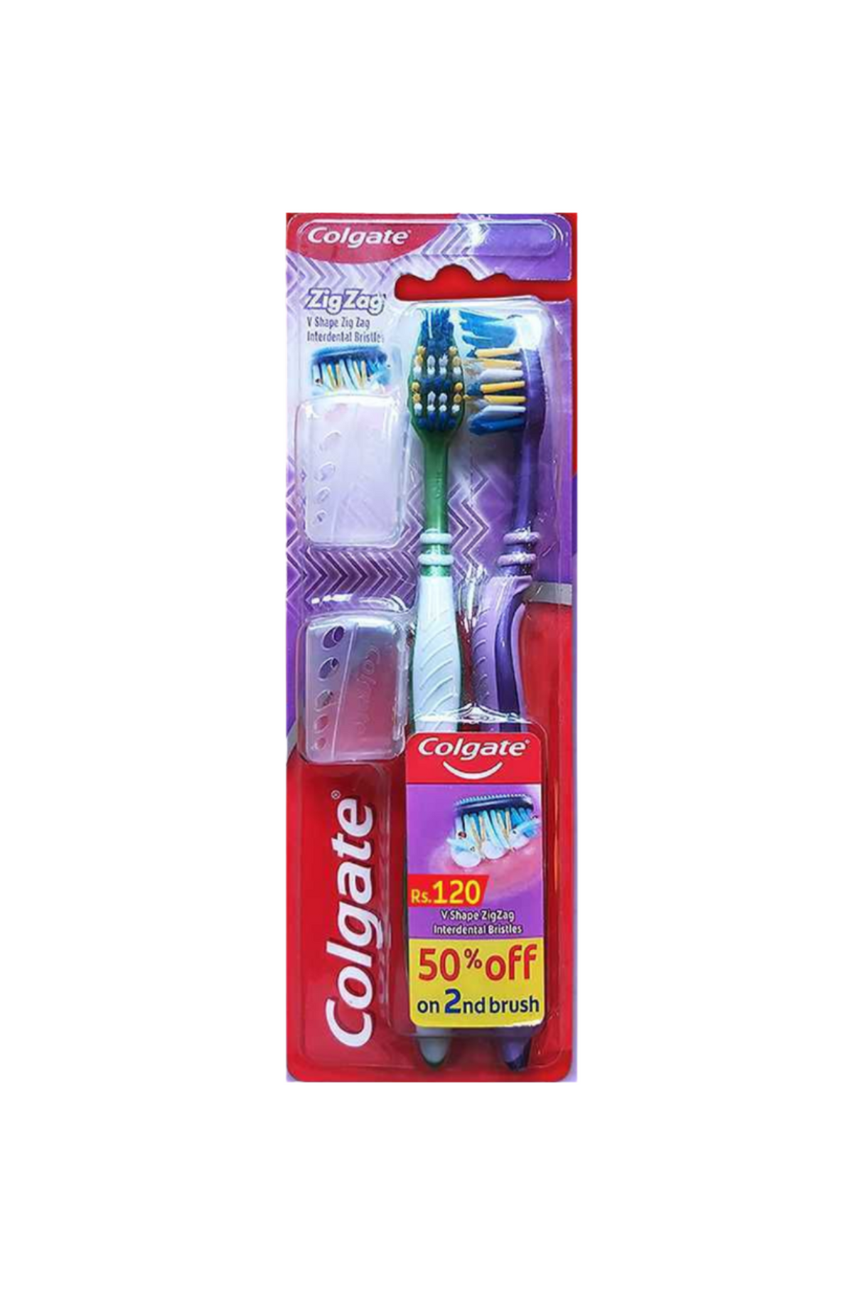 colgate tooth brush zig zag soft 2pc soft
