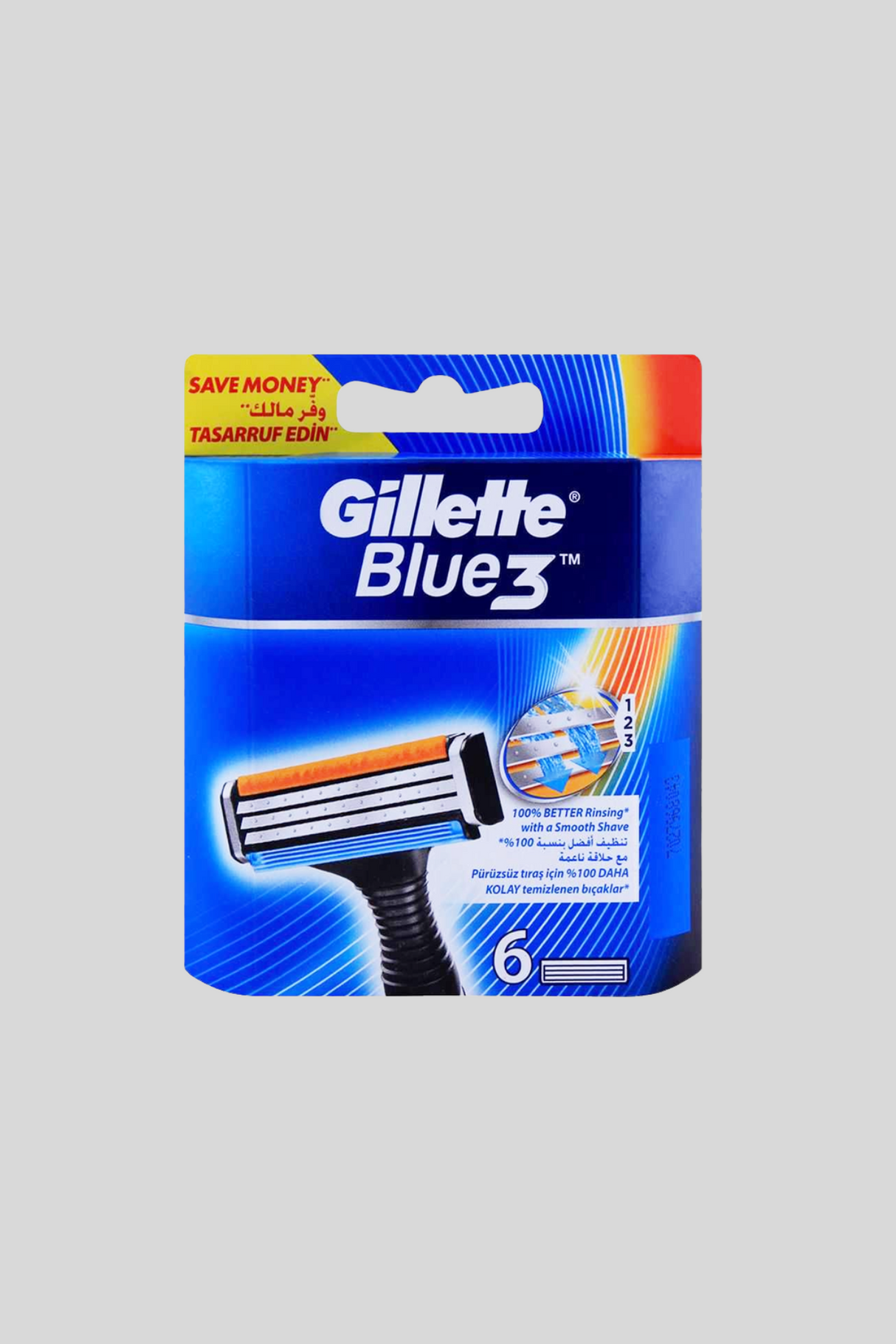 gillette blade blue3 6p