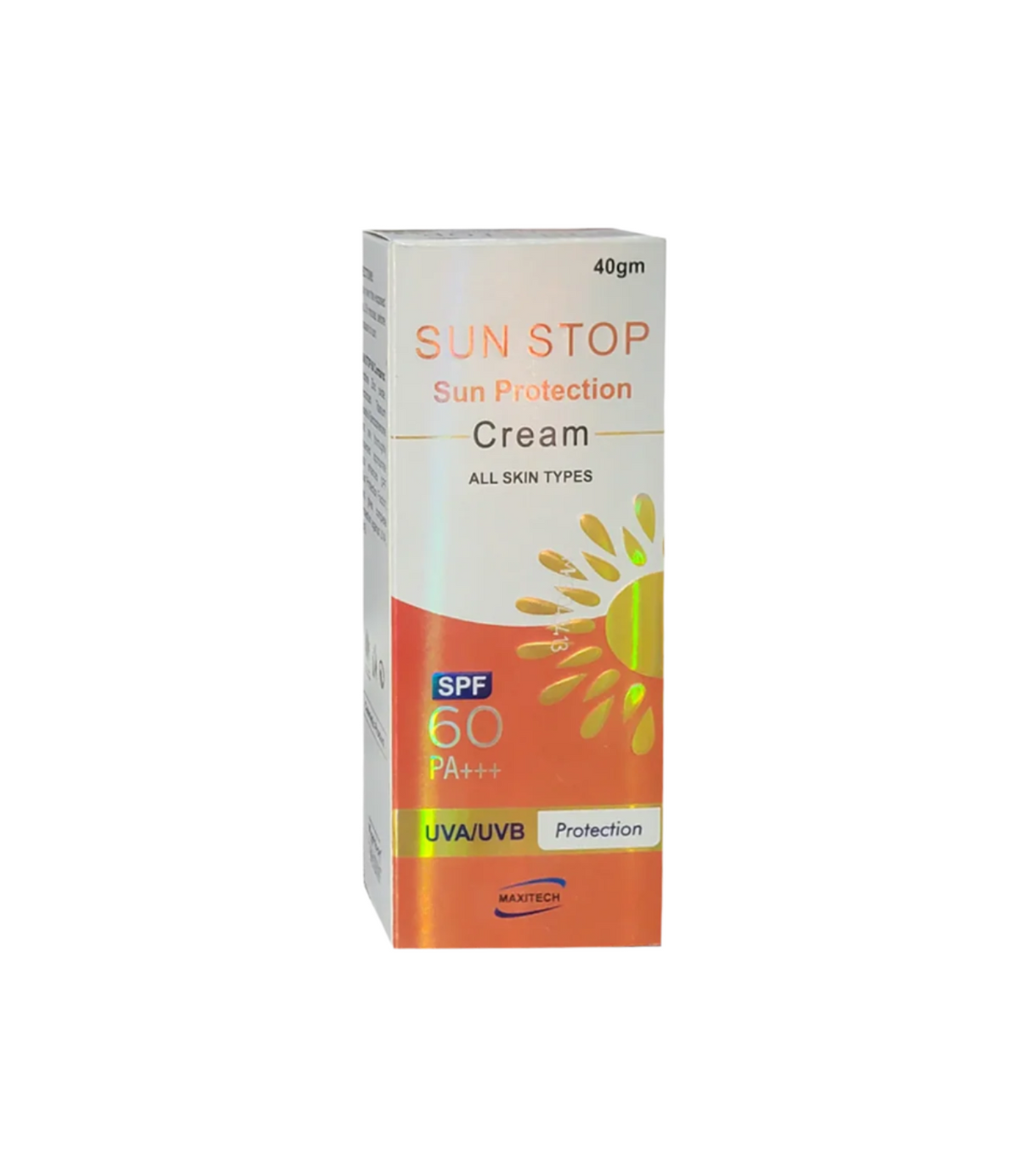 crm sun stop spf60 40g maxitech