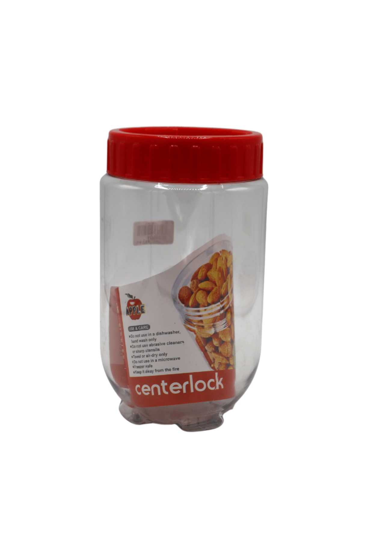 plastic jar 1pc large pak apple