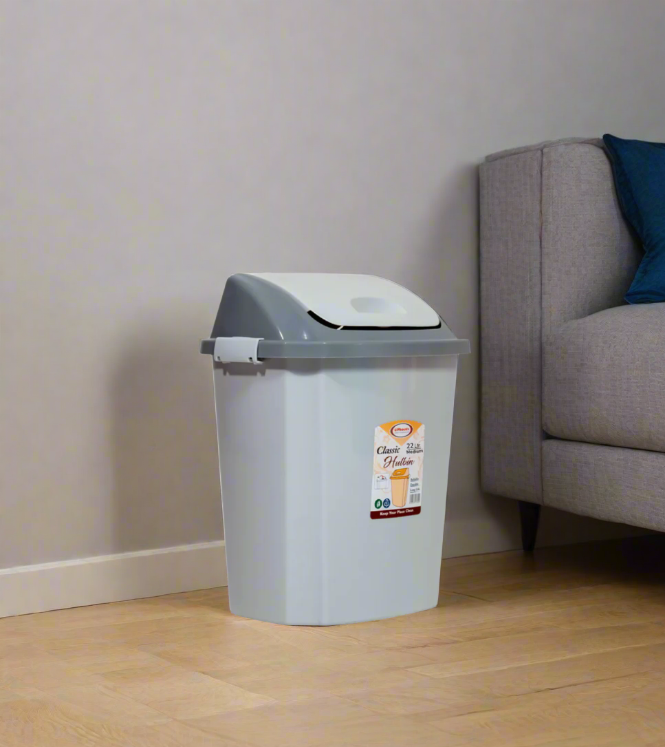plastic dustbin 22l medium classic