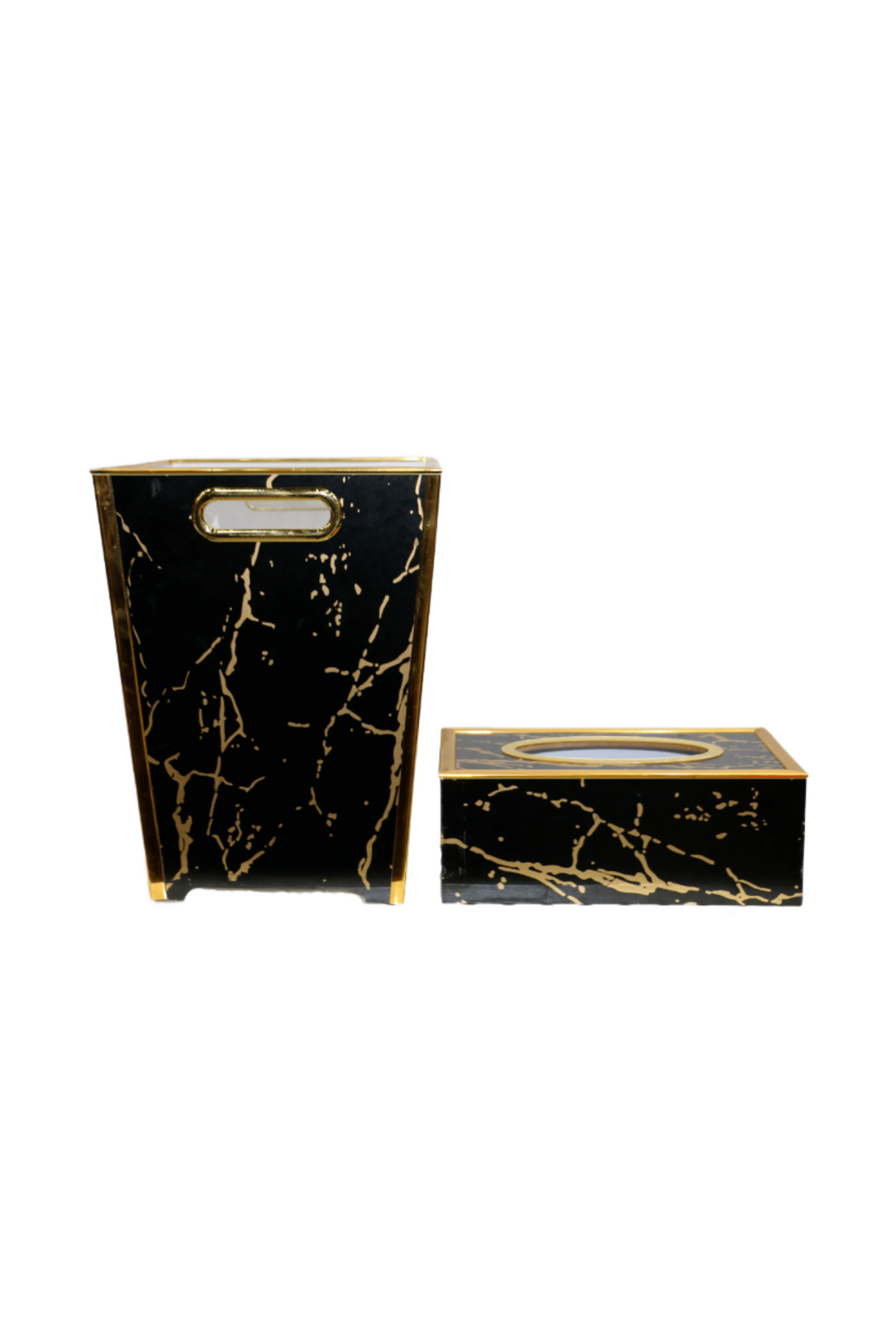 dustbin & tissue box set