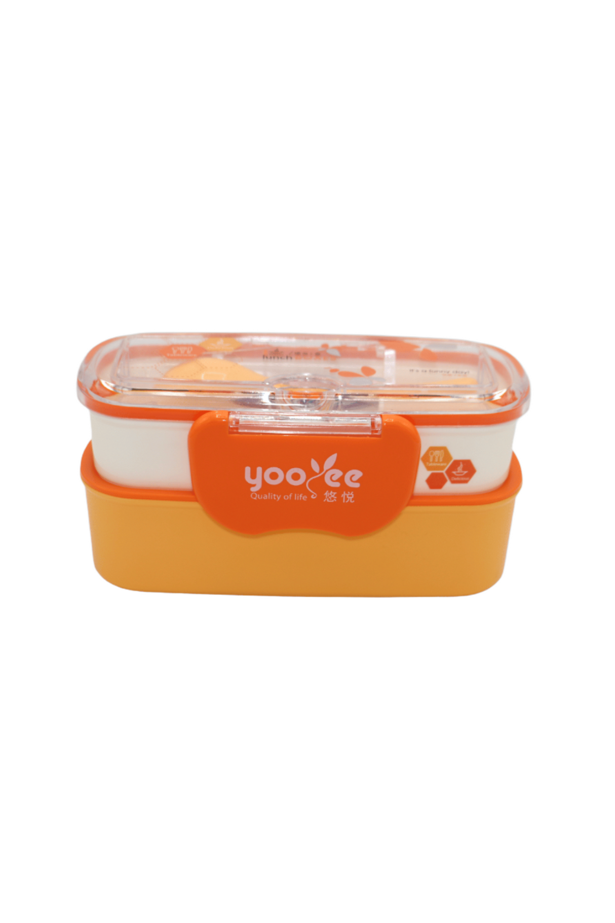 plastic lunch box 2 layer 550ml china 362