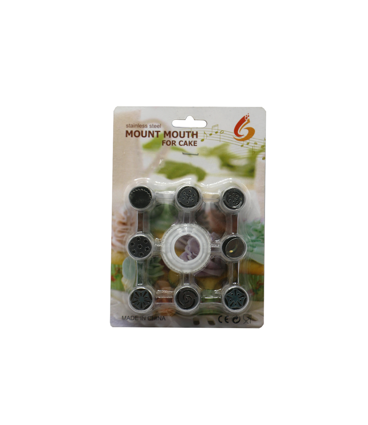 cake decorator nozzles 9pc china