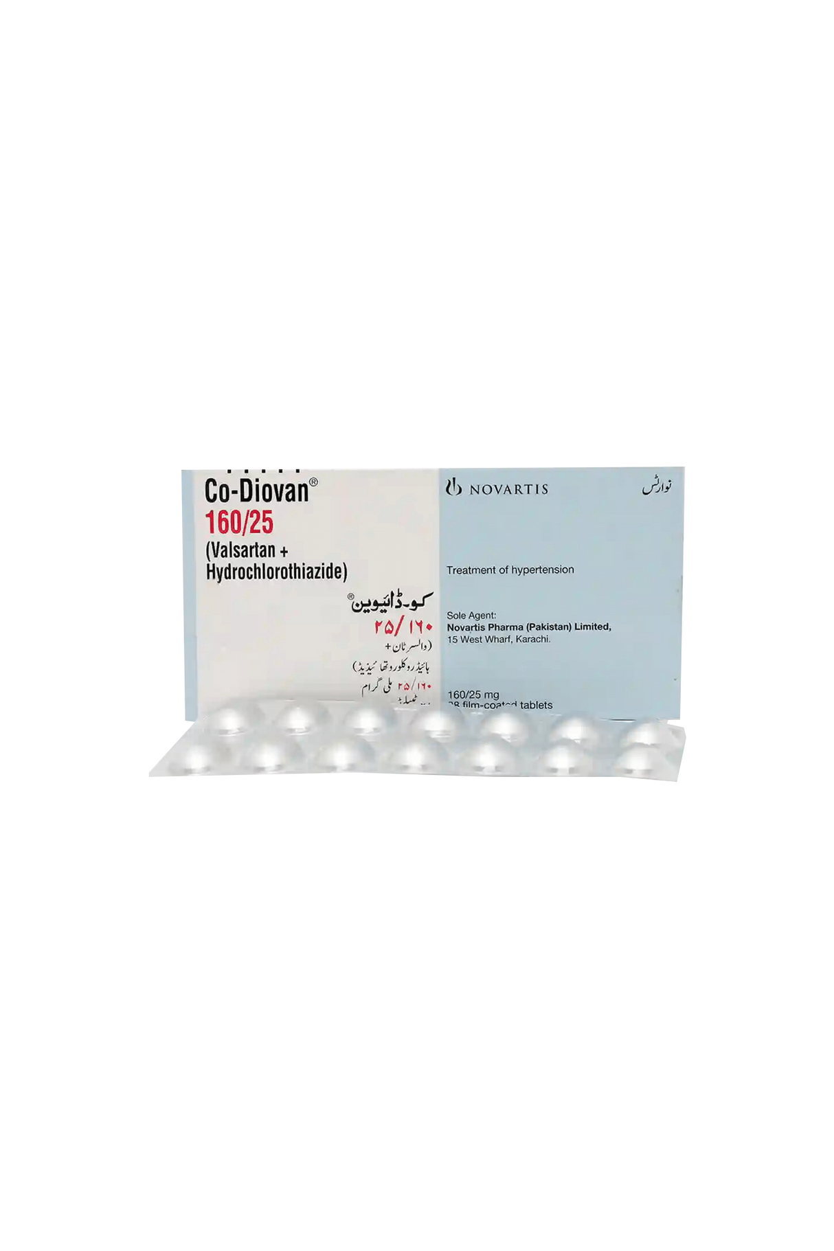 tab co diovan 160/25mg 28s
