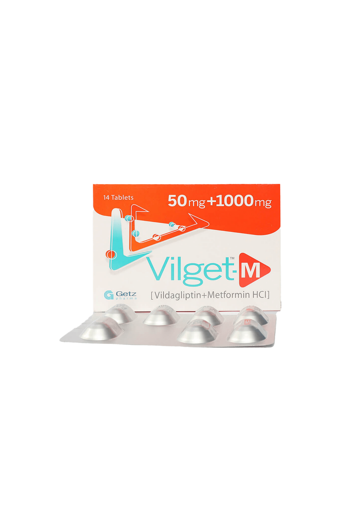 tab vilget m 50/1000mg 14s
