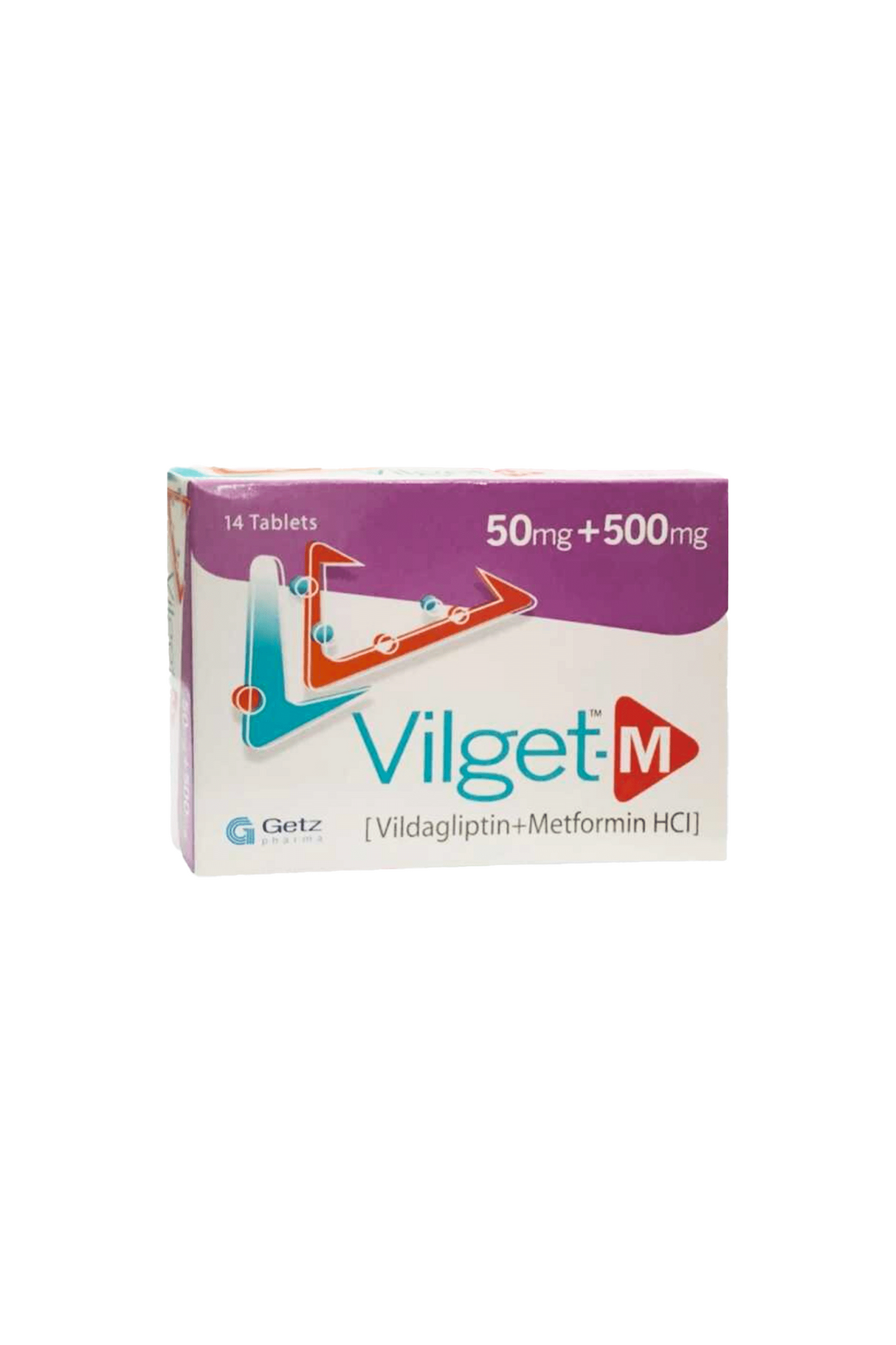 tab vilget m 50/500mg 14s