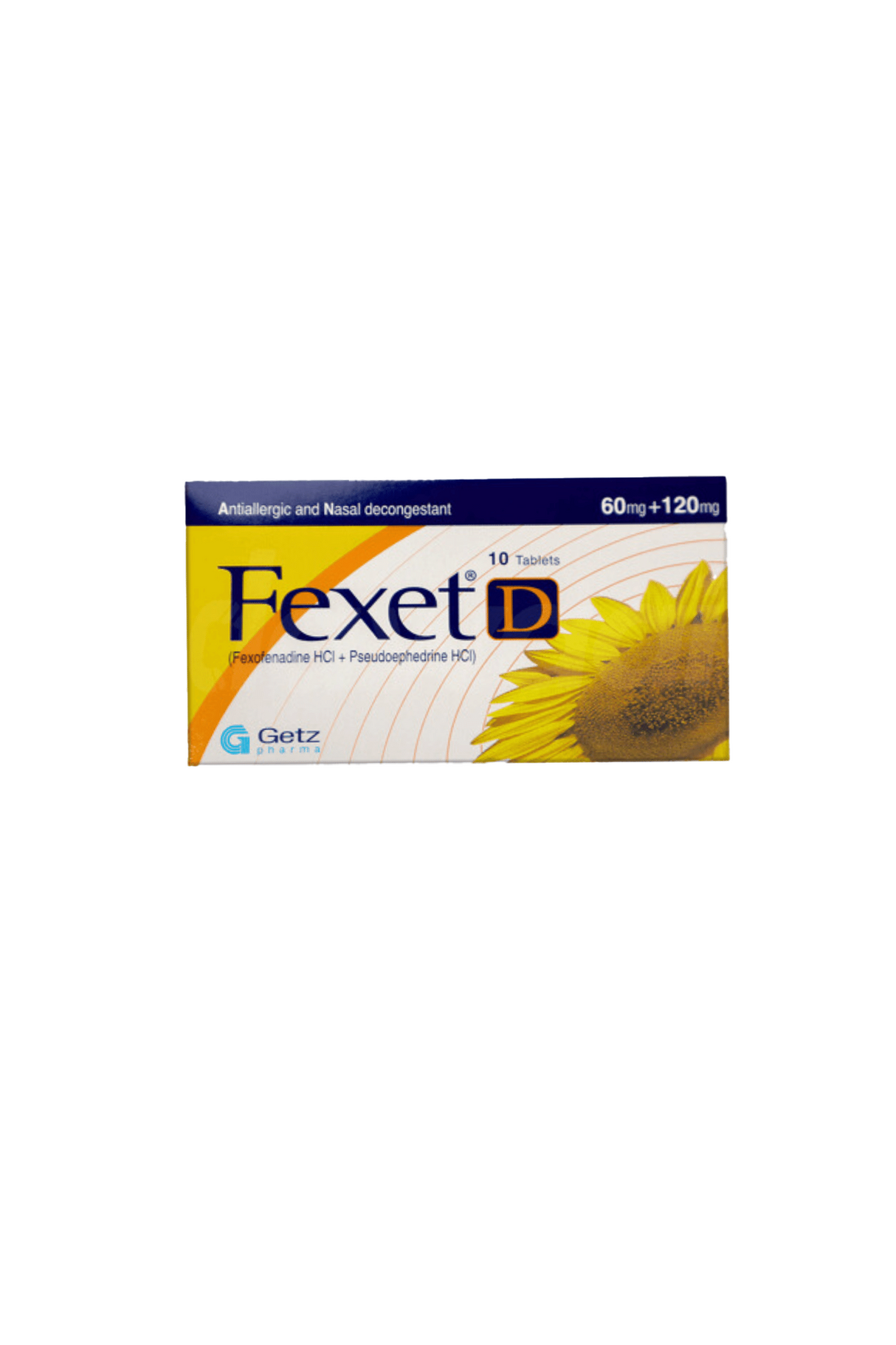 tab fexet d 60/120mg 10s