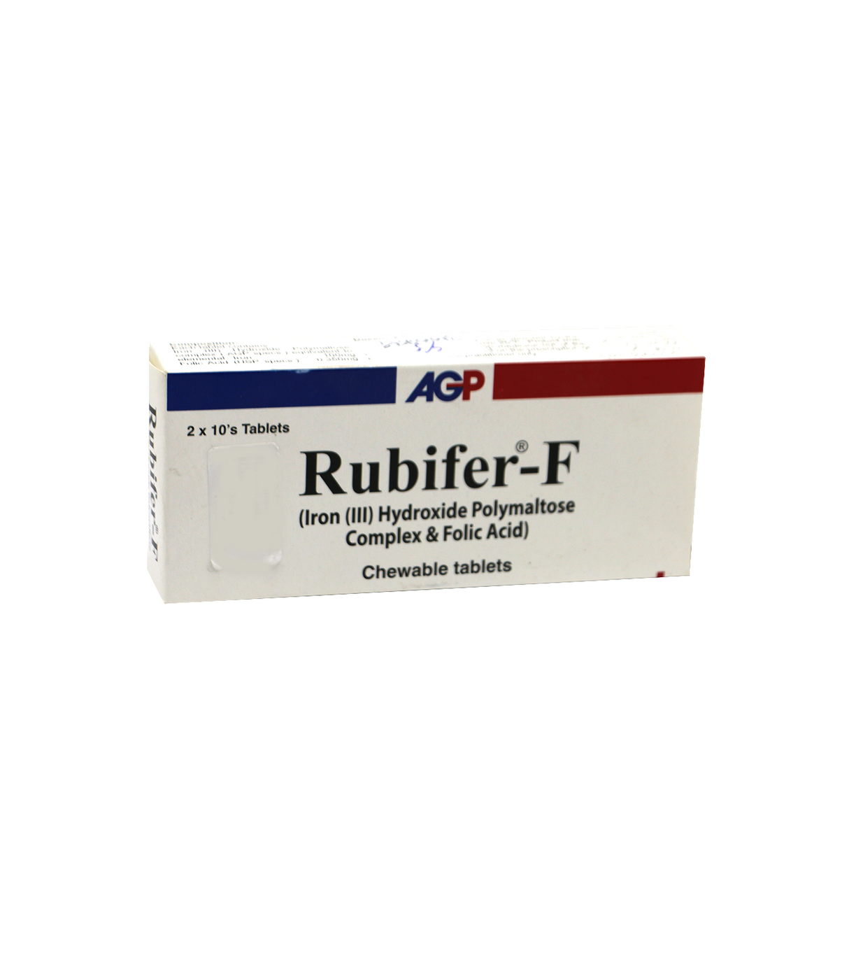tab rubifer f chewable 20s