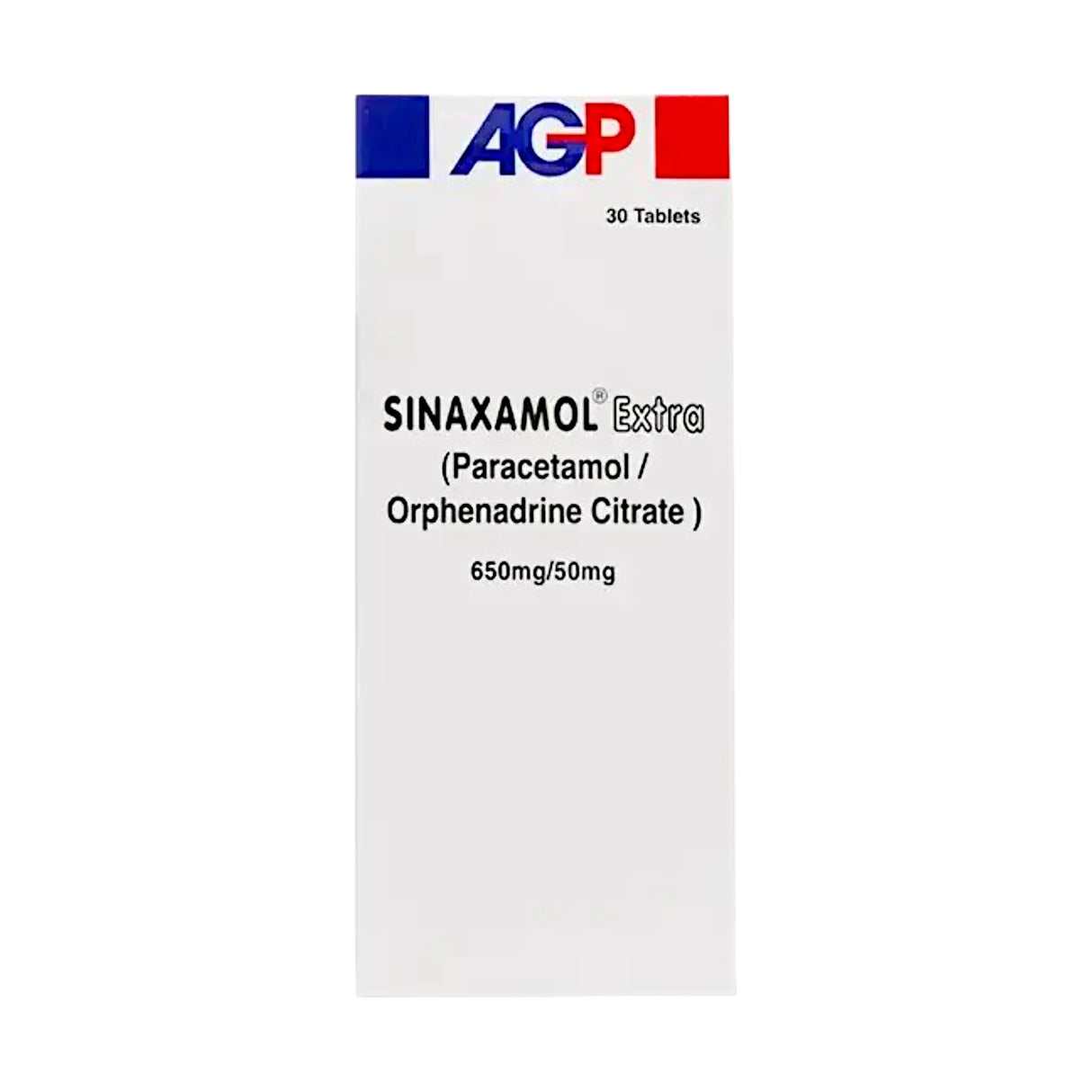 tablets sinaxamol extra 30s