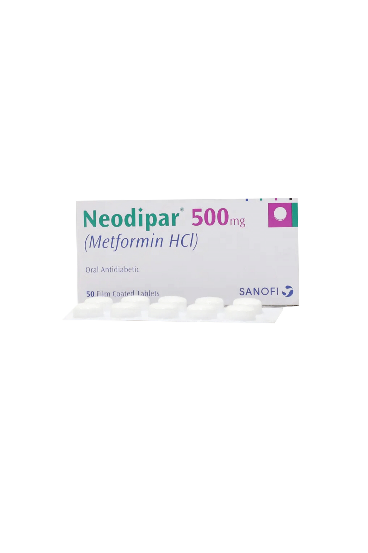 tab neodipar 500mg 50s sanofi