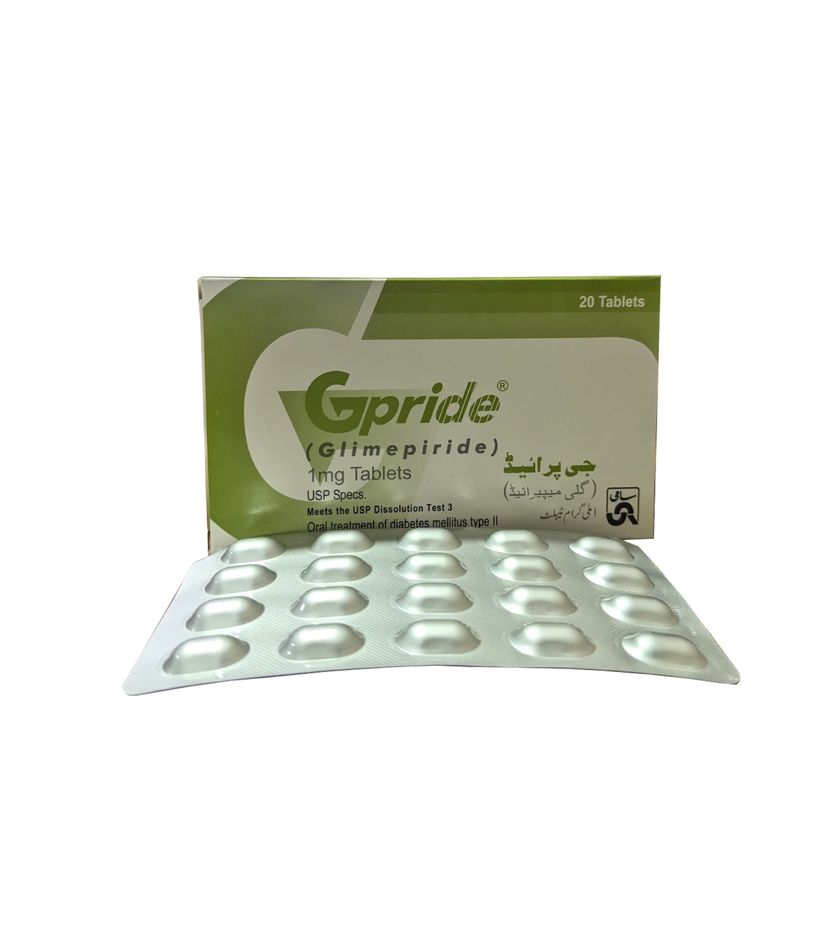 tab gpride 1mg 20s