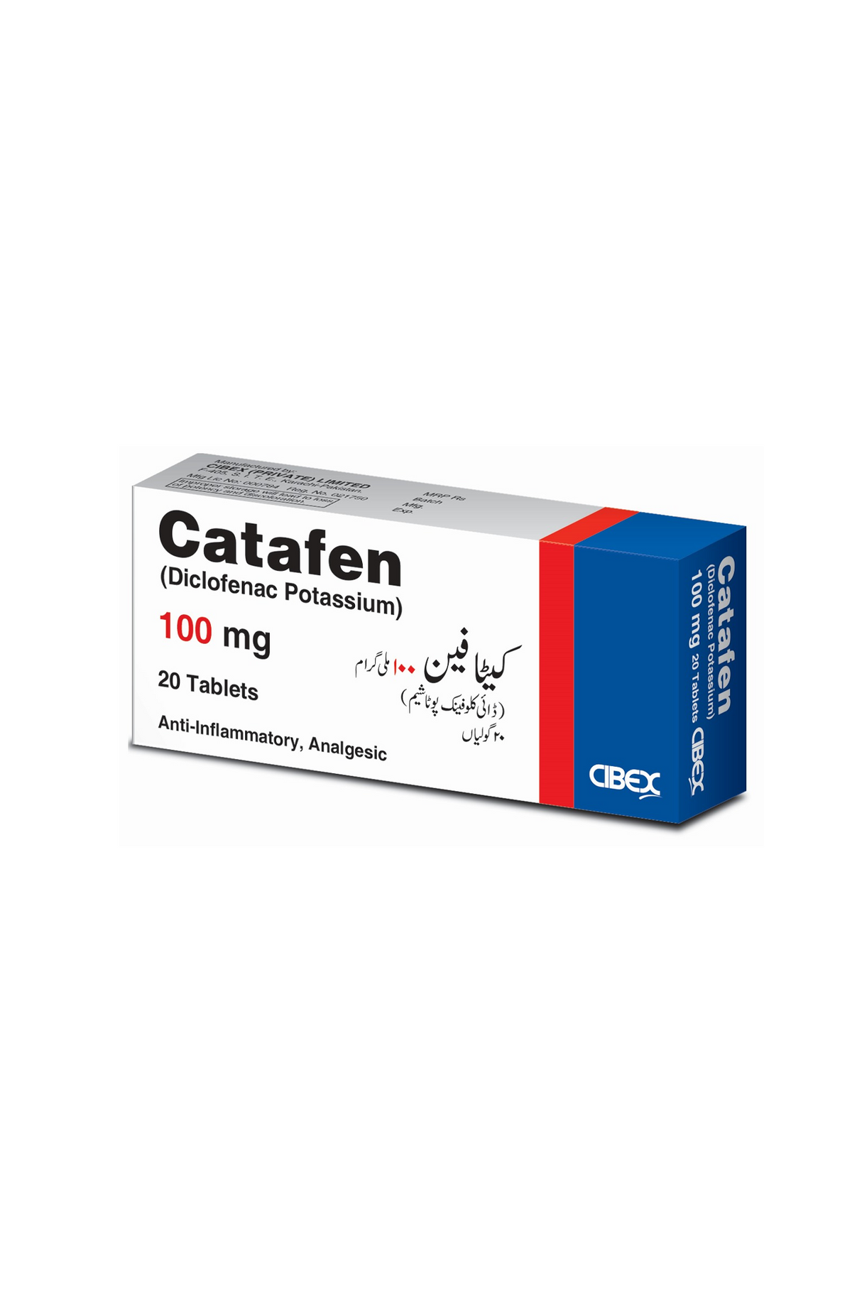tab catafen 100mg 20s