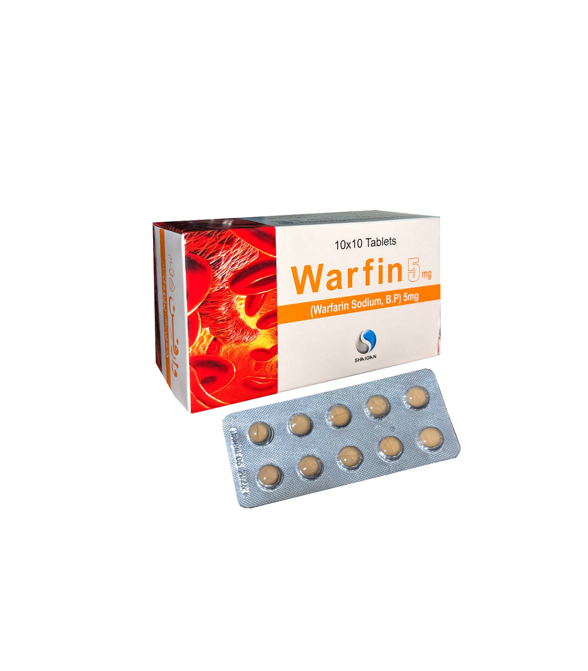 tab warfin 5mg 100s