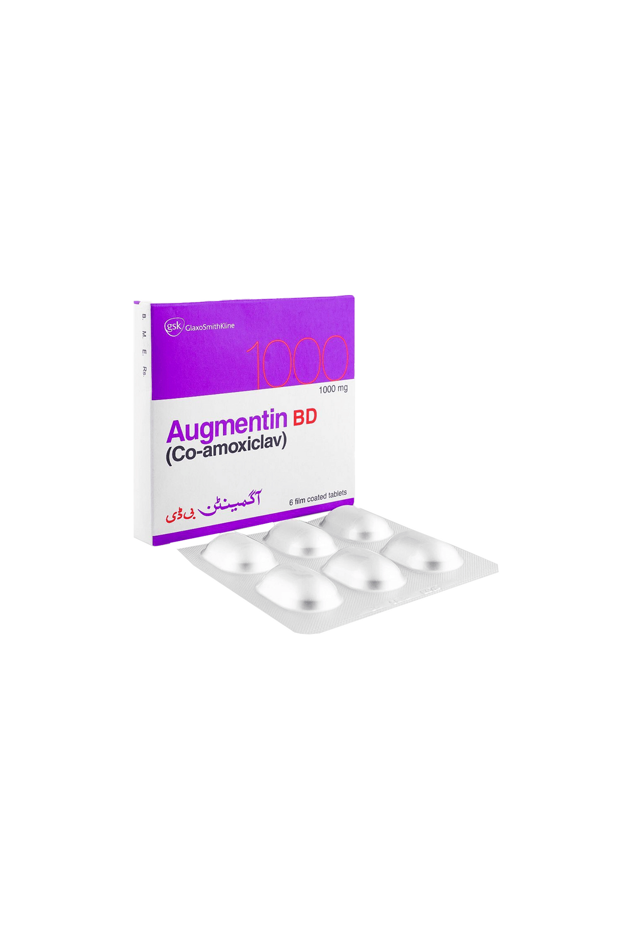 tab augmentin bd 1000mg 6s gsk