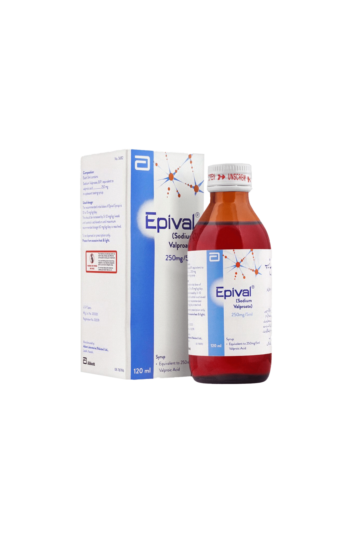 Epival Injection syrup epival 250/5ml 120ml abbot – KK Mart