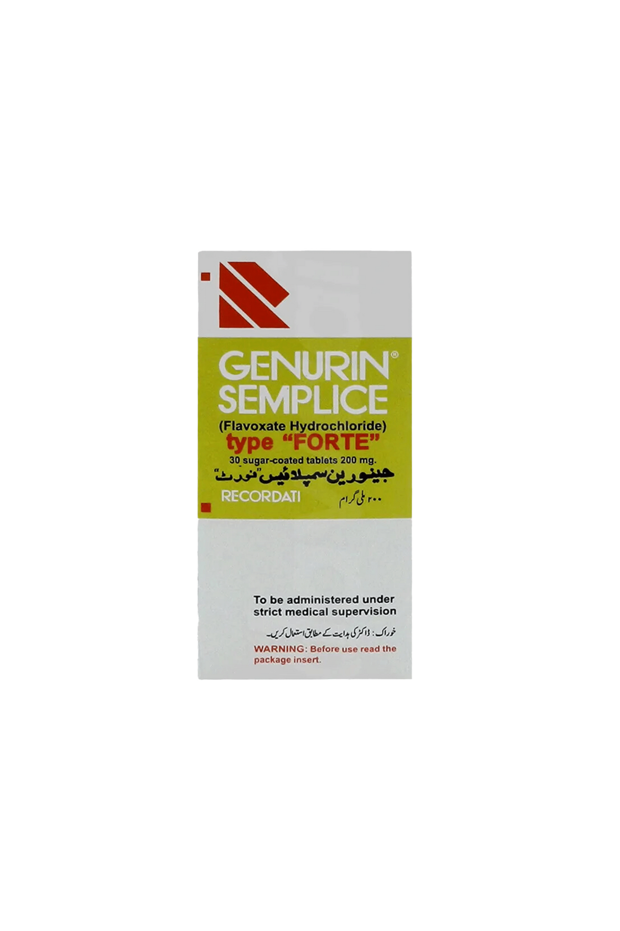 tab genurin forte 200mg 30s pacific