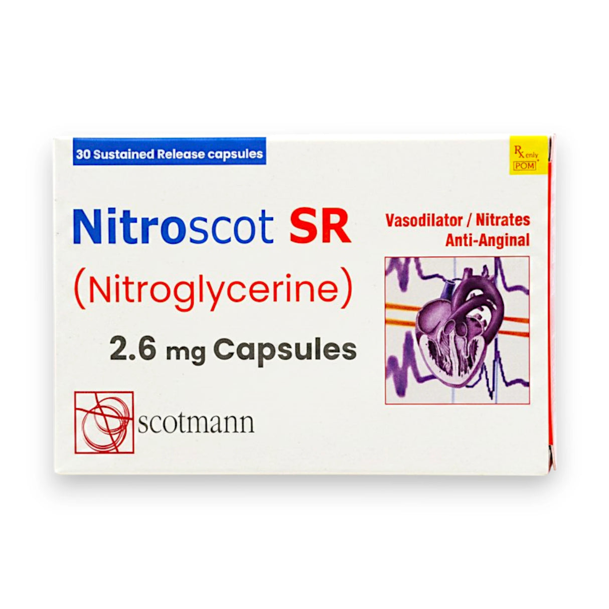 capsules nitroscot sr 2.6mg 30s