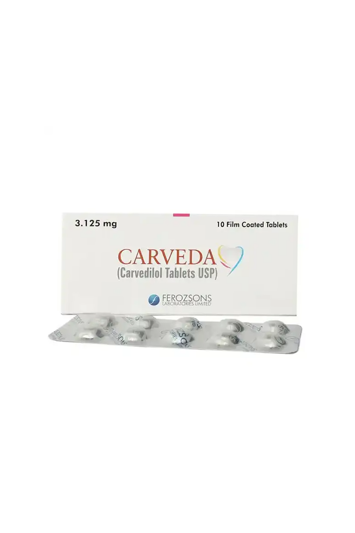 tab carveda 3.125mg 10s