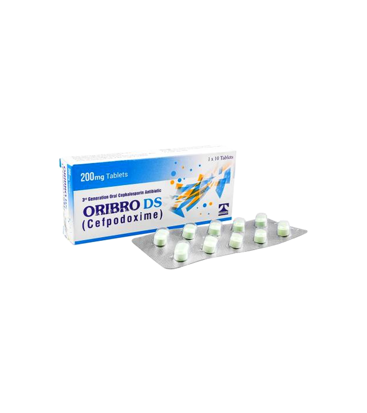 tab oribro ds 200mg 10s